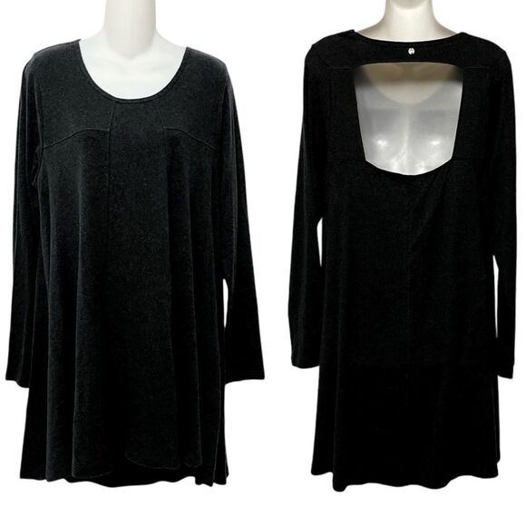 RIP CURL Cutout Back Long Sleeve Swing Dress M - Picture 1 of 7